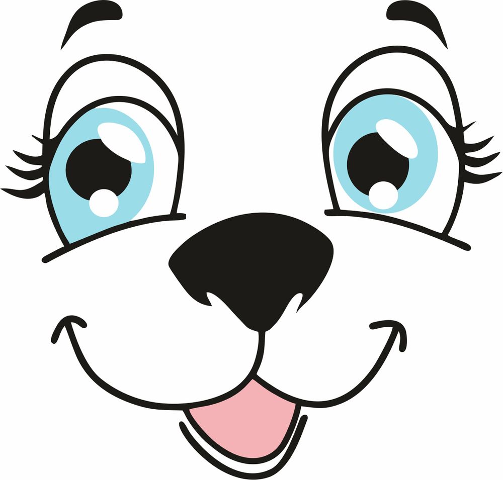 Термоаппликация Gamma Термотрансфер M №06, 1 шт, M-622 Мордочка собаки 11х10.5 см