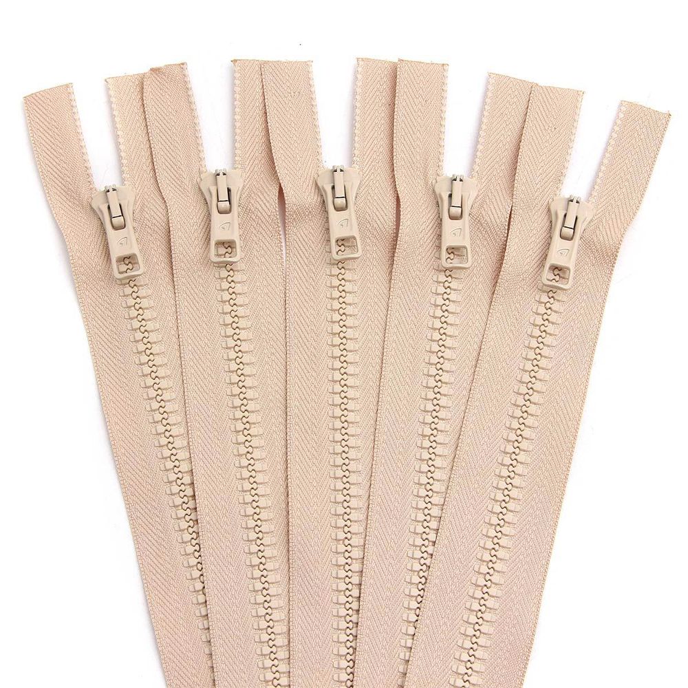 Молния трактор Arta Т6 (6 мм) 2 зам., разъем., 75 см, цв. 105 св.бежевый, уп.5 шт