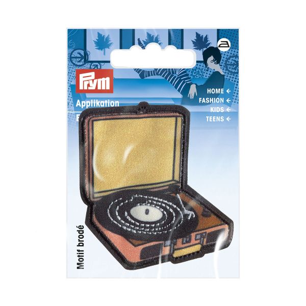 Термоаппликация Ретро Проигрыватель ч/цв, Prym