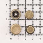 Кнопка Дельта (O-образная) ⌀15/15 мм, ≈720 шт, МЕТАЛЛ, антик, NEW STAR