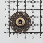 Кнопка пришивная металл ⌀28.0 мм, металл, OB, уп.10 шт