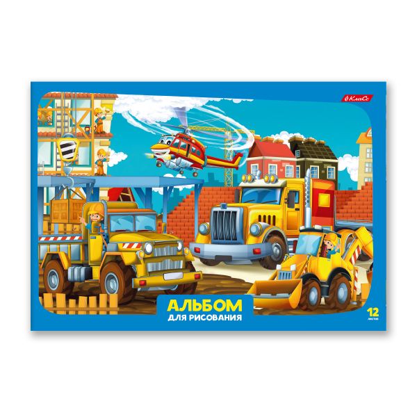 Альбом для рисования 100 г/м², A4 29х20.5 см, 12 л. на скобе, 10 шт, Берегись автомобиля! 000646, Светоч 12АЛСК4_1_3_9