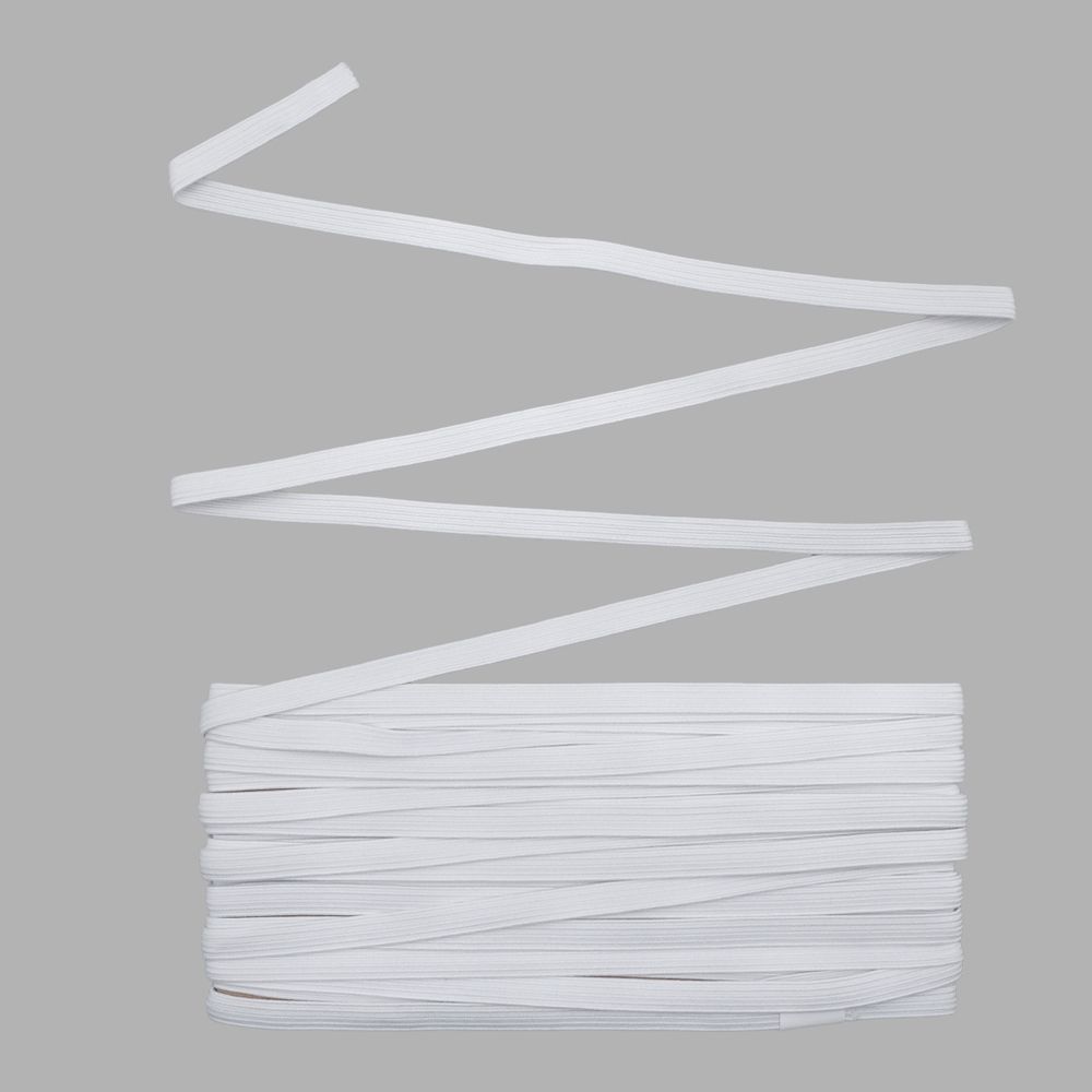 Резинка бельевая (стандартная) 7.0 мм / 10 метров, белый