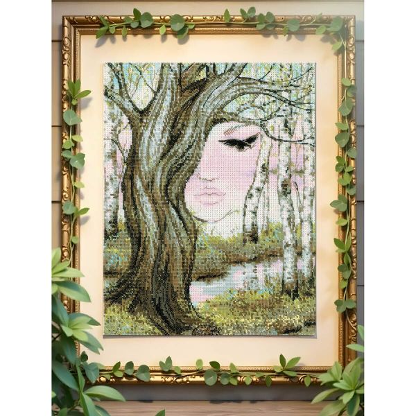 Набор для вышивания нитками Риолис 2225, Пробуждение 30х40 см