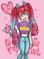 Картина по номерам Фрея PKZ/PM-066, Яркая анимешка, (на картоне) 40х30 см