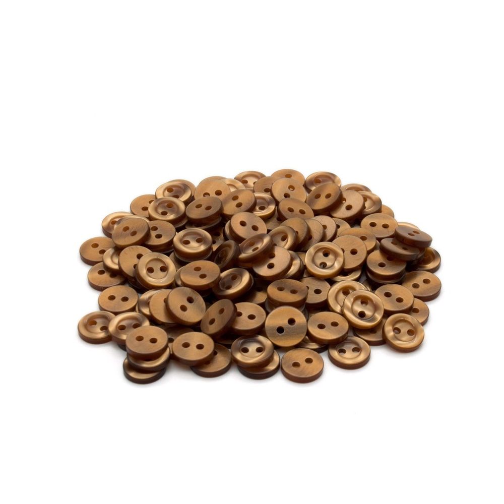 Пуговицы 2 прокола 18L, 11 мм, (col. 24 (св.коричневый)), CB-M-10, 144 шт