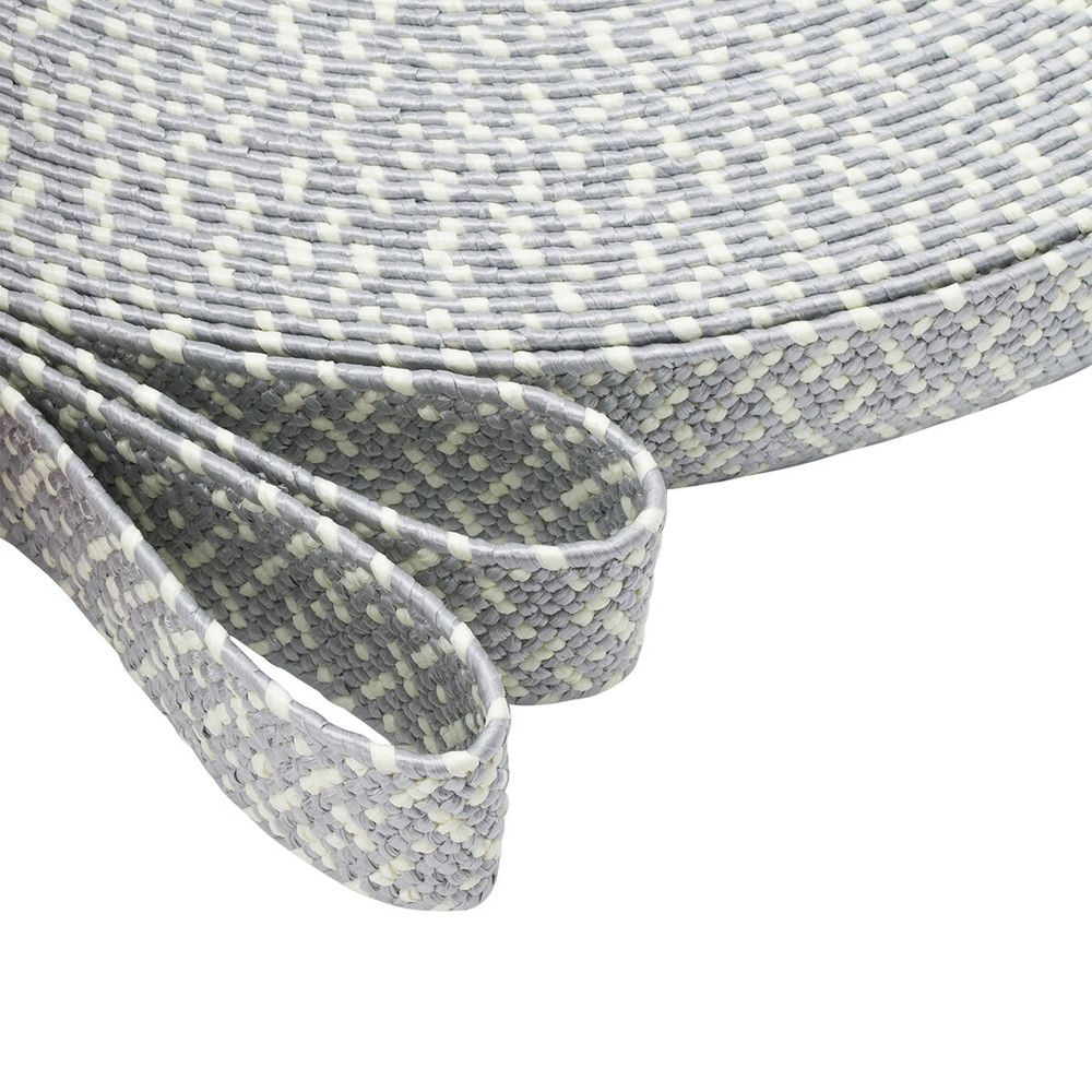 Стропа (ременная лента) 40 мм / 45.72 метра, [48.20 г/пог.м], с принтом эластичная, ZH813 серый/белый, 3Al294