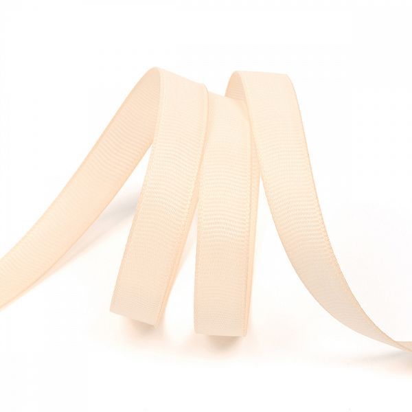 Лента репсовая (в рубчик) 12.0 мм, 815 кремовый, уп. 27,4м