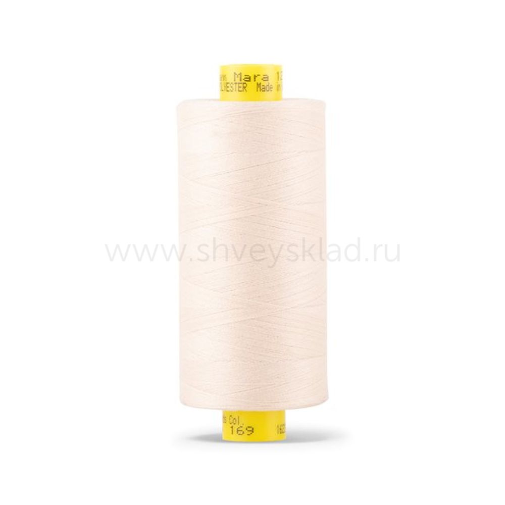 Нитка особо тонкая Gutermann Mara №150 (150/2), 1000 м, 713953, цв. 169 пломбир, 1 катушка