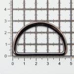 Полукольцо литое металл внутр. 40 мм (внешн. 47х30 мм), 20 шт, цв.черный никель, 819-035