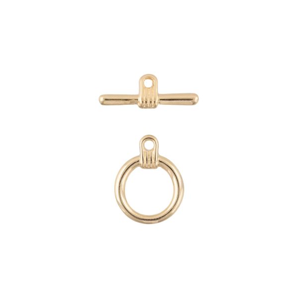 Замок-тогл 16х20 мм, 5 шт, 02 золото, Zlatka FMK-Q01