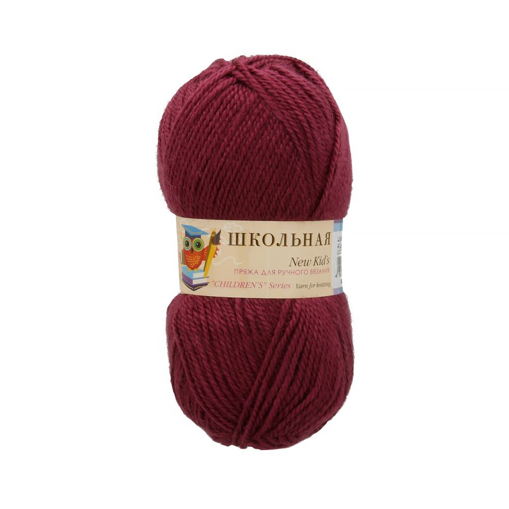 Пряжа Пехорка Школьная / уп.5 мот. по 50 г, 150 м, цв.040 цикламен