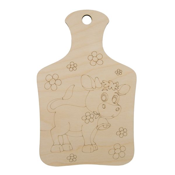 Заготовка для декорирования Доска Бычок и ромашки 24,7х15,7х0,6см, Астра