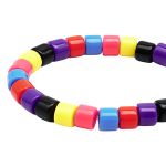 Бусины пластик 5х6 мм, 50 г, микс цвета, цилиндр, яркий, Astra&Craft, 2141