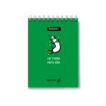 Блокнот на гребне, выборочный лак, A6 60 л., 4 шт, клетка, Игра слов 01218, Светоч Б123