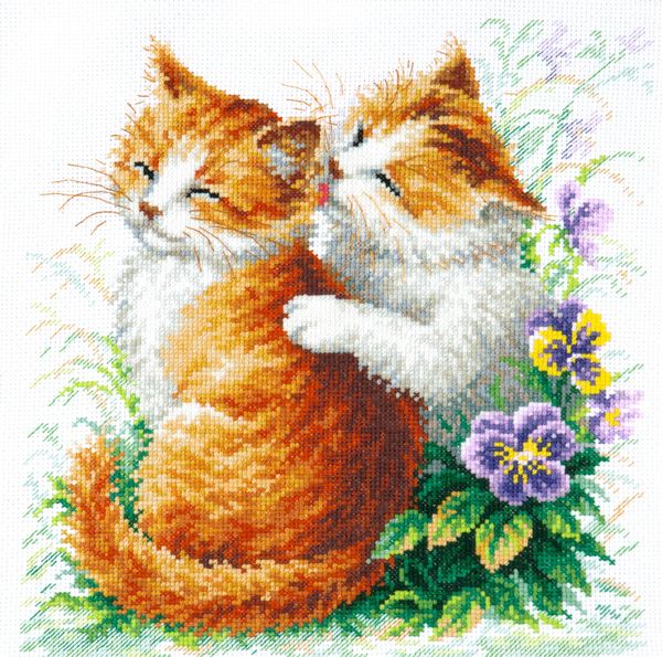 Набор для вышивания нитками Чудесная игла, Нежная забота!, 24х26 см