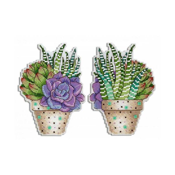 Набор для вышивания нитками МП Студия, Цветное настроение 13х9см