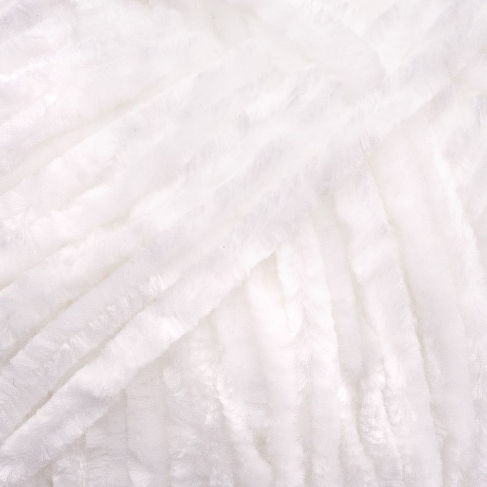 Пряжа Вязь Велюровая 120 / уп.3 мот. по 100 г, 120 м, 01 белый