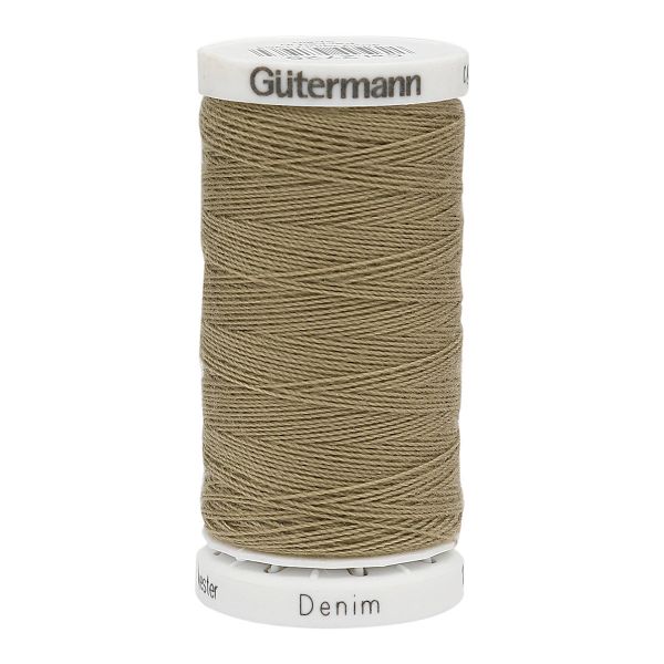 Нитки для джинсовых тканей Gutermann Denim 50, 100м, 2725 светлый хаки, 5 катушек