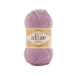 Пряжа Alize (Ализе) Diva / уп.5 мот. по 100 г, 350м, 505 пепельно-сиреневый A