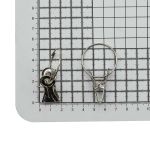 Зажим для штор 57 мм (кольцо ⌀31/34 мм), металлич. ДС, 90 шт