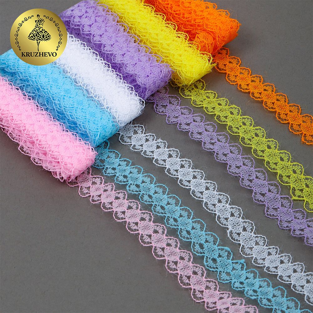 Набор кружева для рукоделия 15 мм (6 шт по 2 метра) №5