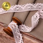 Кружево вязаное (тесьма) 30 мм / 10 метров, диз. 298, цв.20 бл.розовый, Kruzhevo