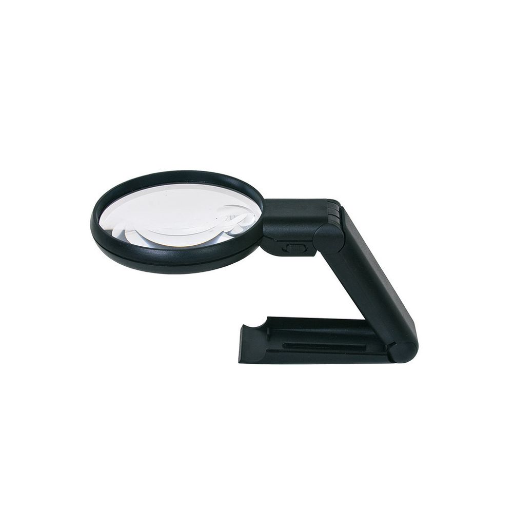 Лупа с подставкой ⌀9 см (ув.х2.5) + ⌀2.1 см (ув.х5), Gamma SS-128