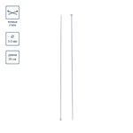 Спицы прямые металл ⌀3.0 мм, 35 см, розовый, Gamma CNK