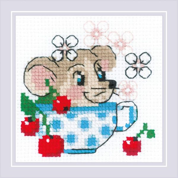 Набор для вышивания нитками Риолис, День варенья 10х10 см