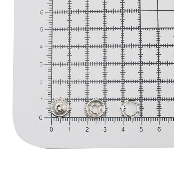 Кнопка рубашечная (джерси) открытая ⌀11.0 мм, 30 компл., серебро, Hobby&Pro