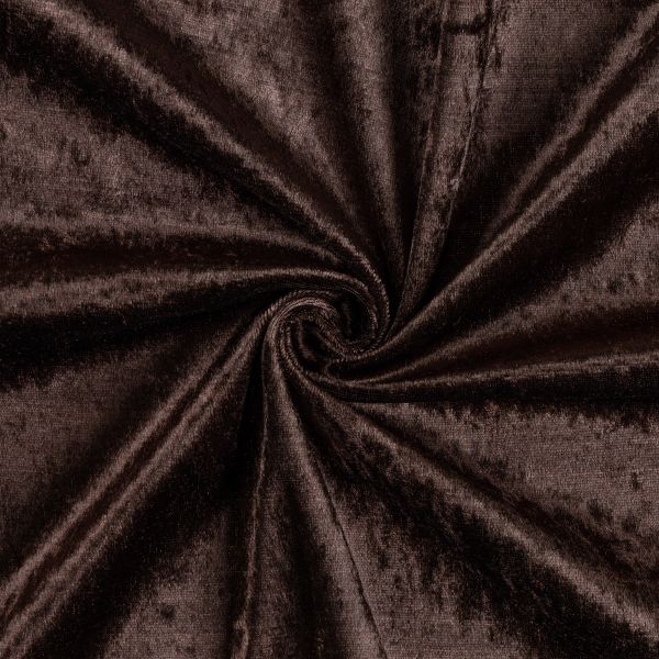 Плюш (ткань) 00 Peppy PCVL, 250±5 г/м², 150±2 см / 5 метров, винтажный, 08 т.коричневый