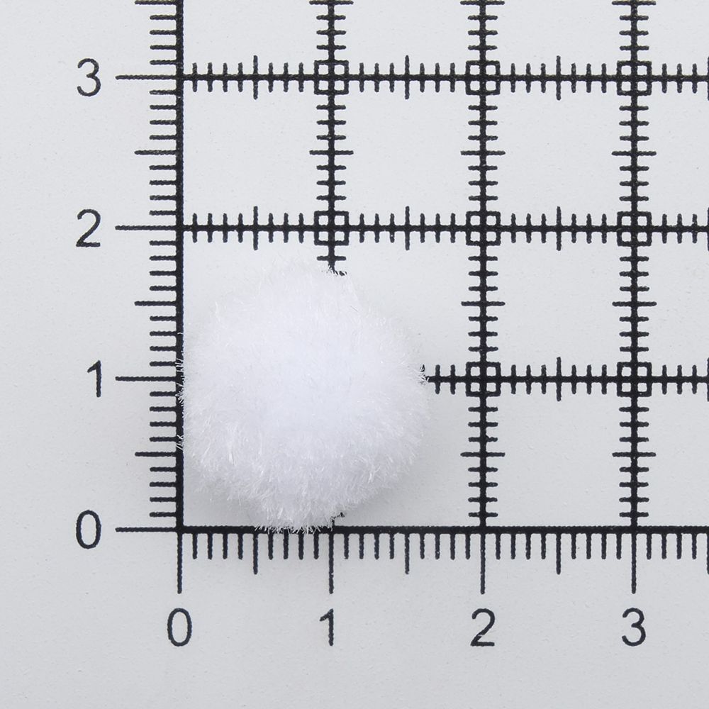 Помпоны декоративные 15мм, 50 шт, Astra&Craft (PA-001 белый)