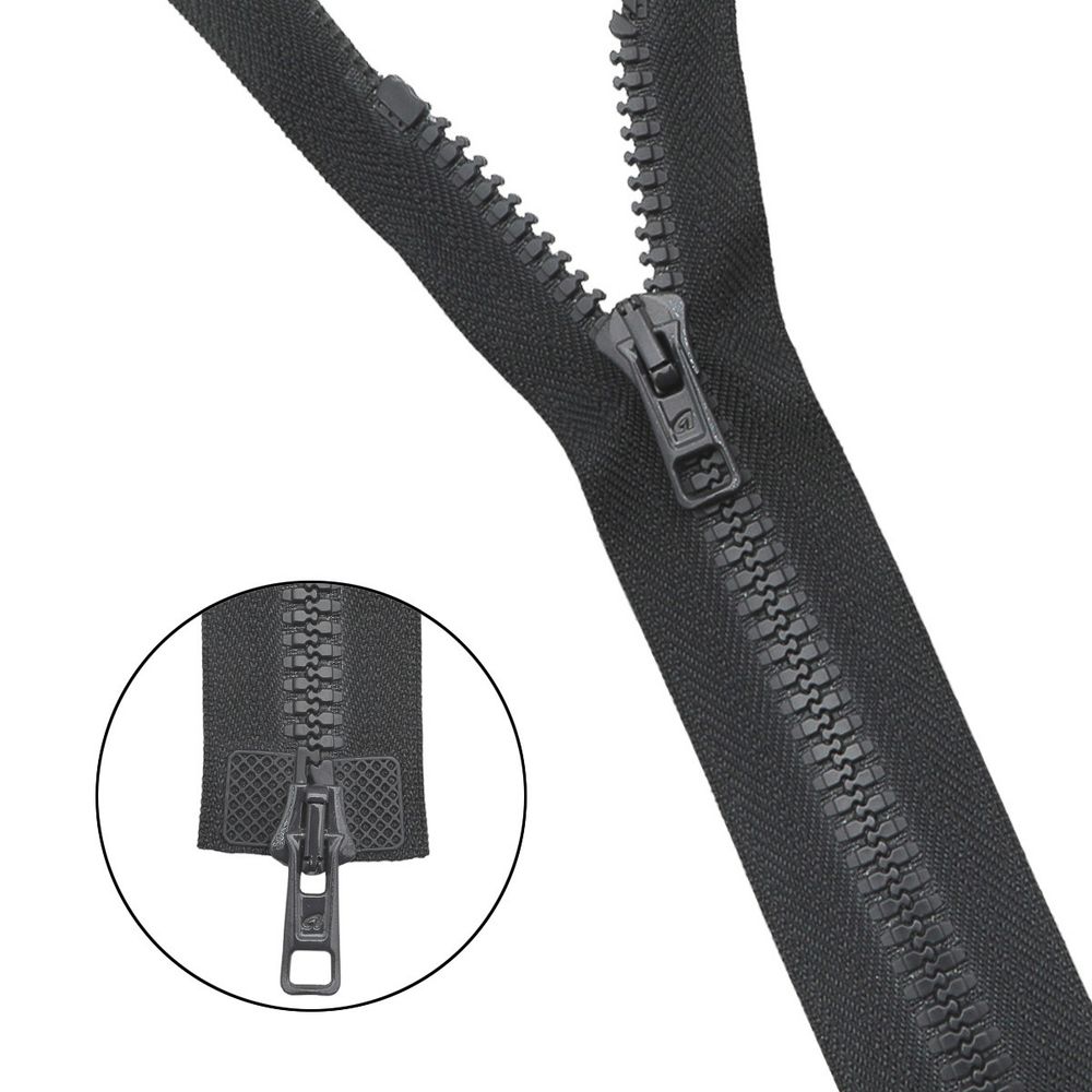 Молния трактор Arta Т6 (6 мм) 2 зам., разъем., 120 см, ОПТ. УП. 25 ШТ., 102 т.серый