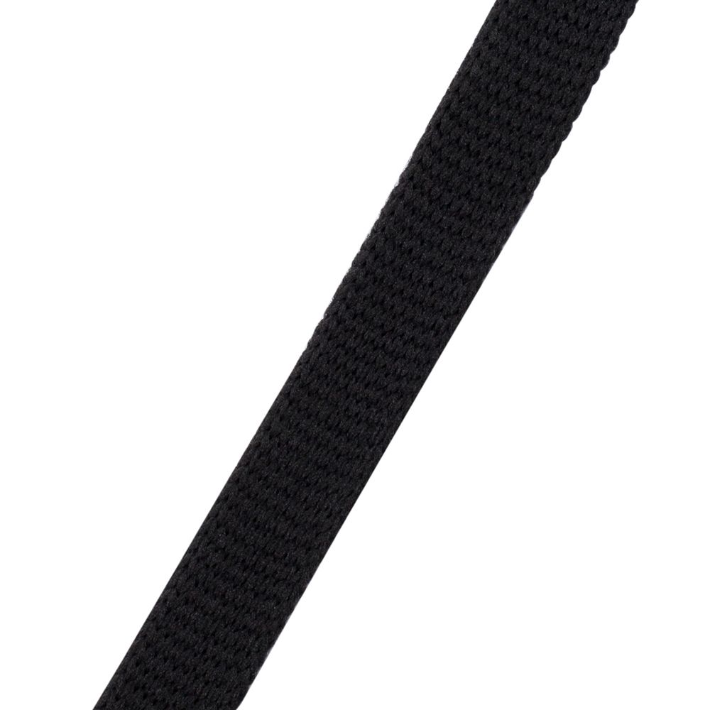 Шнур отделочный трикотажный плоский ⌀10.0 мм / 70 метров, черный