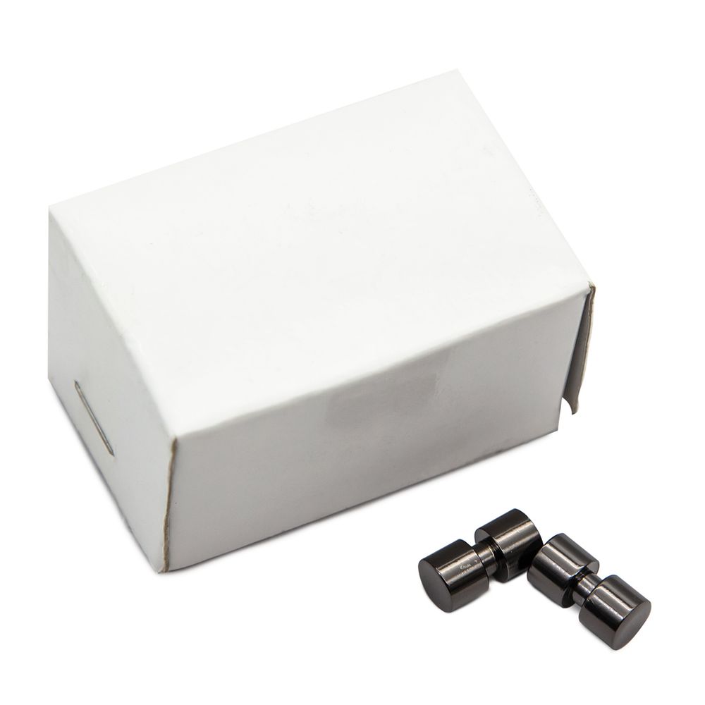 Наконечник для шнура металл 15х8 мм чер.никель, 10 шт