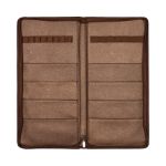 Органайзер для спиц и крючков кожзаменитель 43х21х2 см, 03 коричнево-золотой, Gamma OGN-04