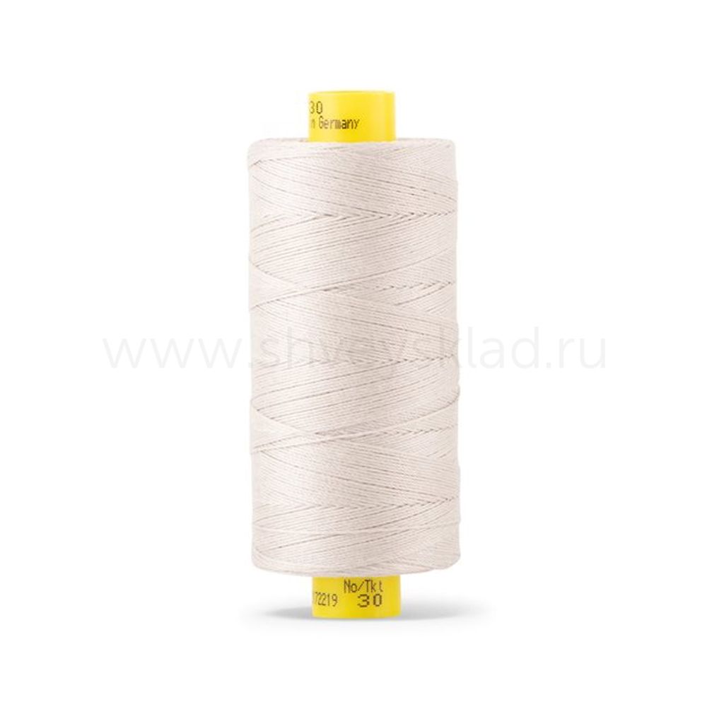 Нить отделочная Gutermann Mara 30/2, 300 м, 702404, 299 св.серо-бежевый, 1 катушка