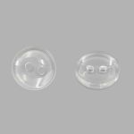 Пуговица 16L (10мм) 2прокола, пластик (Clear (прозрачный)), NE64