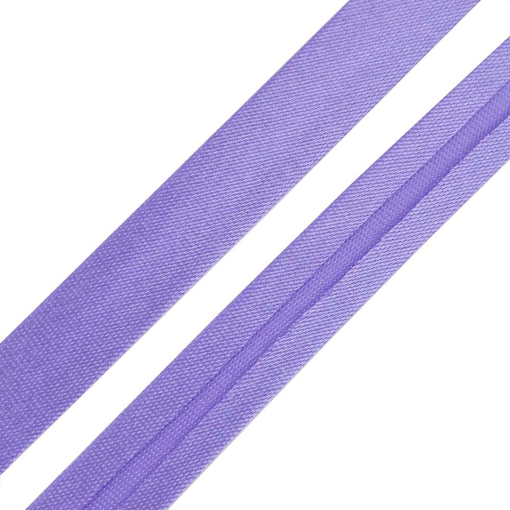 Косая бейка атласная 15 мм / 5 метров, 6127 яр.сиреневый