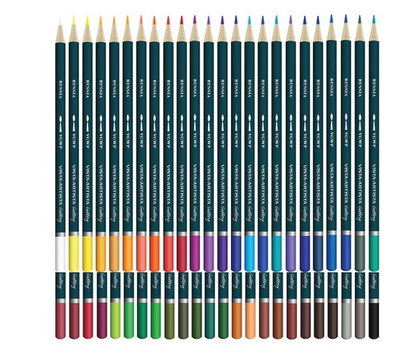 Карандаш акварельный набор заточенный 4х48 цв, Vista-Artista Gallery VGWP-48