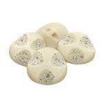 Пуговицы на ножке пальтовые 68L=43 мм, со стразом (пластик) 676415 (опал), 4 шт