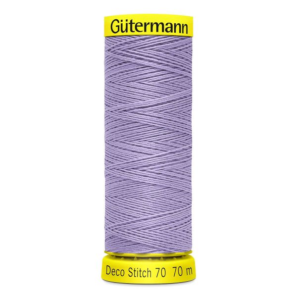 Нитки отделочные Gutermann Deco Stitch 70, 70м, 158 св.сиреневый, 5 катушек