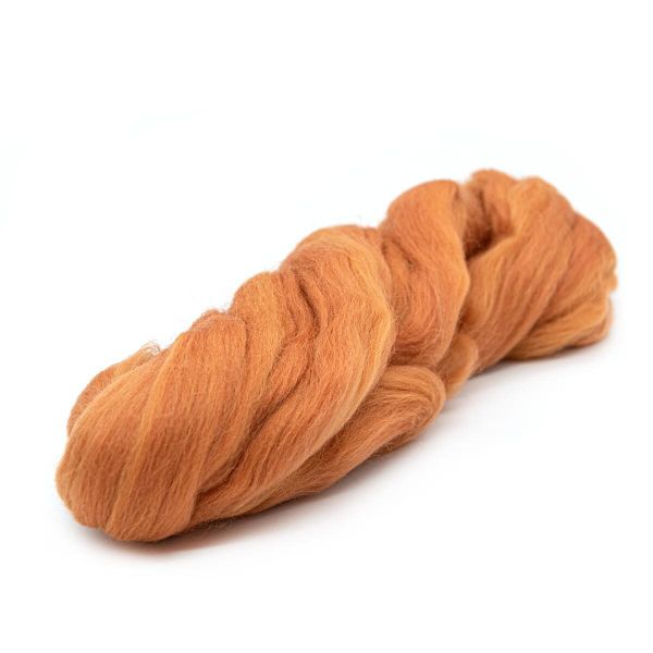 Шерсть для валяния Камтекс Лента для валяния п/тонкая 1х50 г, (25-28 мкр), 2.1 м, 150 (152 темный персик