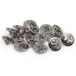 Пуговицы на ножке 24L (S (серебро (никель))), 72 шт