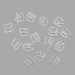 Крючки для бюстгальтера пластик 10.0 мм, 100 шт, прозрачный, S090737