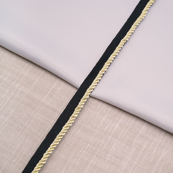 Кант витой 5 мм / 25 метров, черный/13 лимонный желтый, 3AR3294