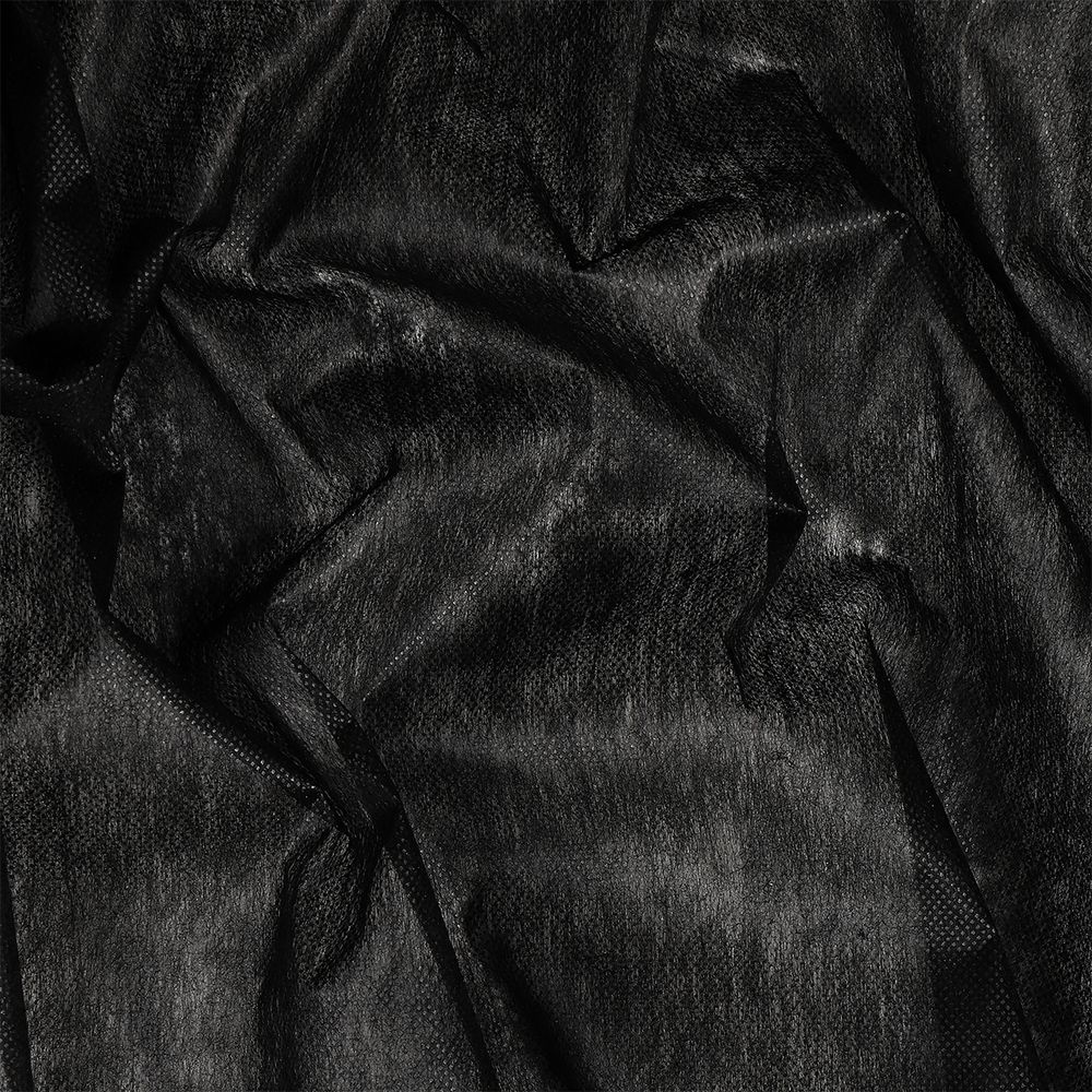 Флизелин клеевой точечный 25 г/м², цв.черный, шир.90см, 100м