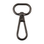 Карабин металл 20.0 мм (49х25 мм), 5 шт, 06 черн.никель, Gamma GHN-20