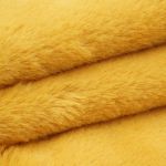 Мех Кролик ворс 8мм (48 см*50 см), плотность: 280 г/м²,100%п/э (горчичный) 23697